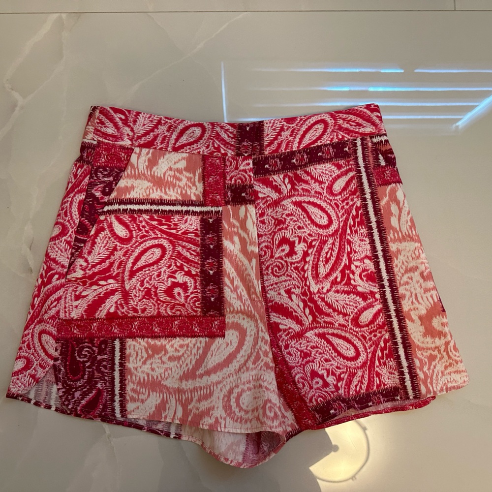 Zara pink bandana shorts